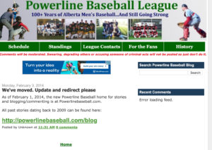 Picture of old PBL website